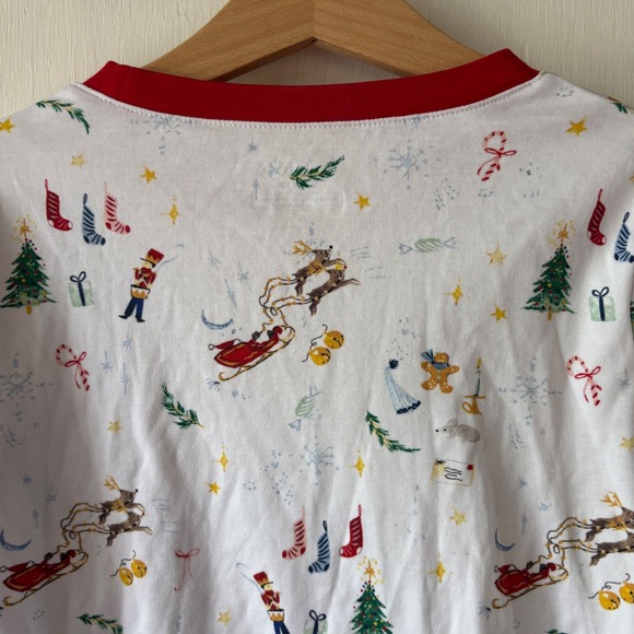 Kids Lake Christmas Pajama Set Size 10 Nutcracker Reindeer Print Long Sleeve - Picture 14 of 16